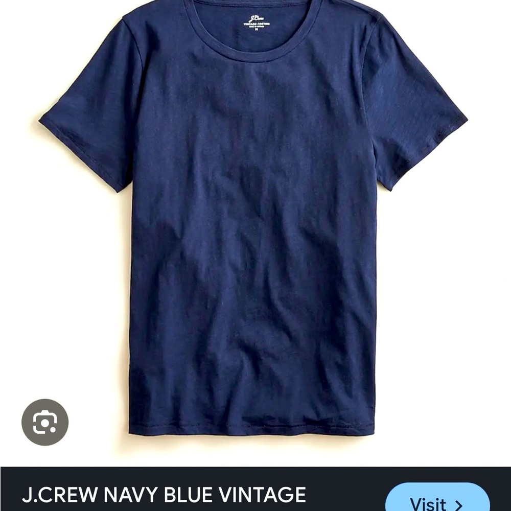 NWT, JCrew crewneck tshirt.  Mens size Large. Still in bag. Navy